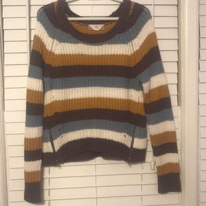 stripped cropped sweater